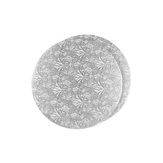 CAKE BOARD  7"  .045  ROUND  SILVER ST. EDGE @ 600