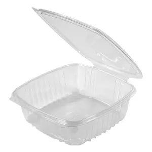 HINGED PLASTIC CONTAINER  #CS3-48T  48 OZ  CLEAR @ 140
