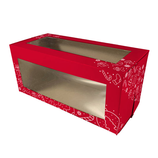 LOG BOX  12 x 6 x 6  (CELLO WINDOW) @ 50