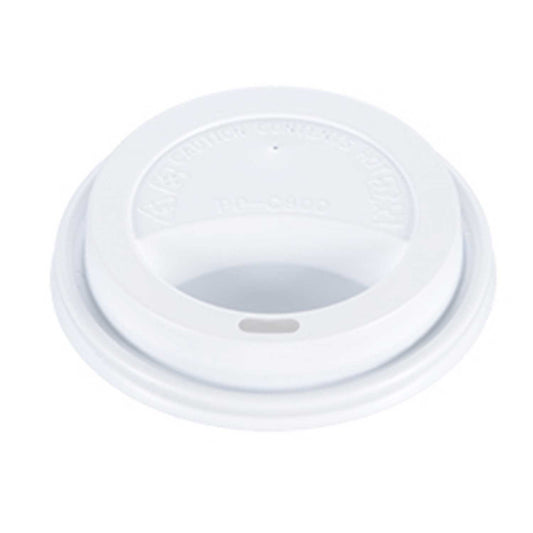 PLASTIC DOME LID #EG-PP-CL-DW12 WHITE @1M