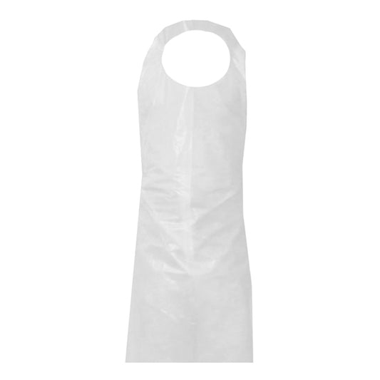 POLY APRON  #31-124  28 x 46  "WHITE" @ 100