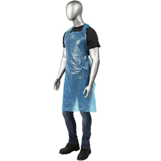 POLY APRON  #31-524  28 x 46  "BLUE" @ 5x100