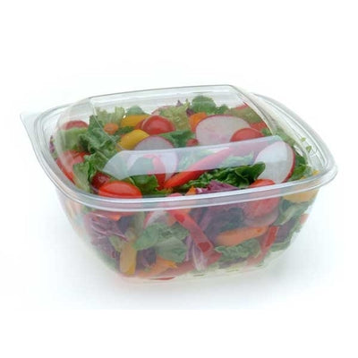 SALAD BOWL CLEAR 7" SQUARE #C18024B150 COMBO @ 150