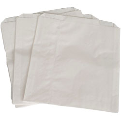 SANDWICH BAG REGULAR #019211 ((6 x 3/4 x 6-3/4)  WHITE @ 1M