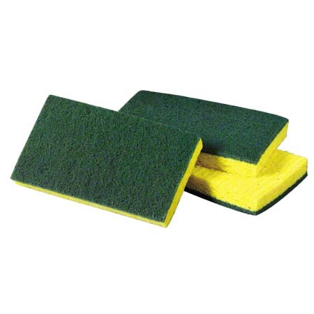 SCOURING PAD/SPONGE #74(N) GREEN/YELLOW @ 20