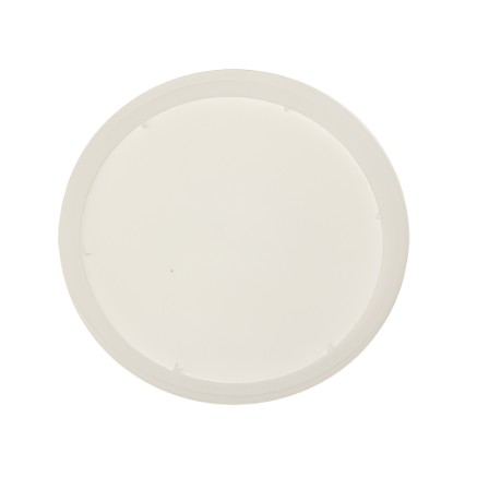 #399 481A PLASTIC FLUSH POLY LID - WHITE @120