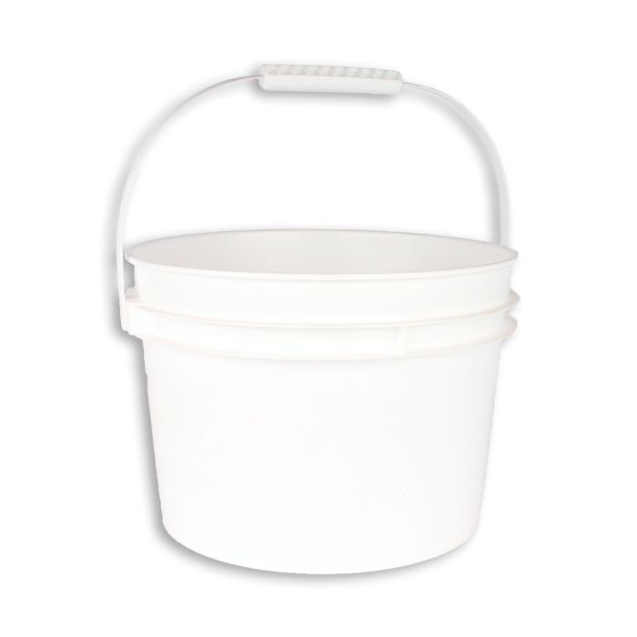 #82040 179B (179x) 4L PLASTIC PAIL W/ HANDLE - WHITE @100