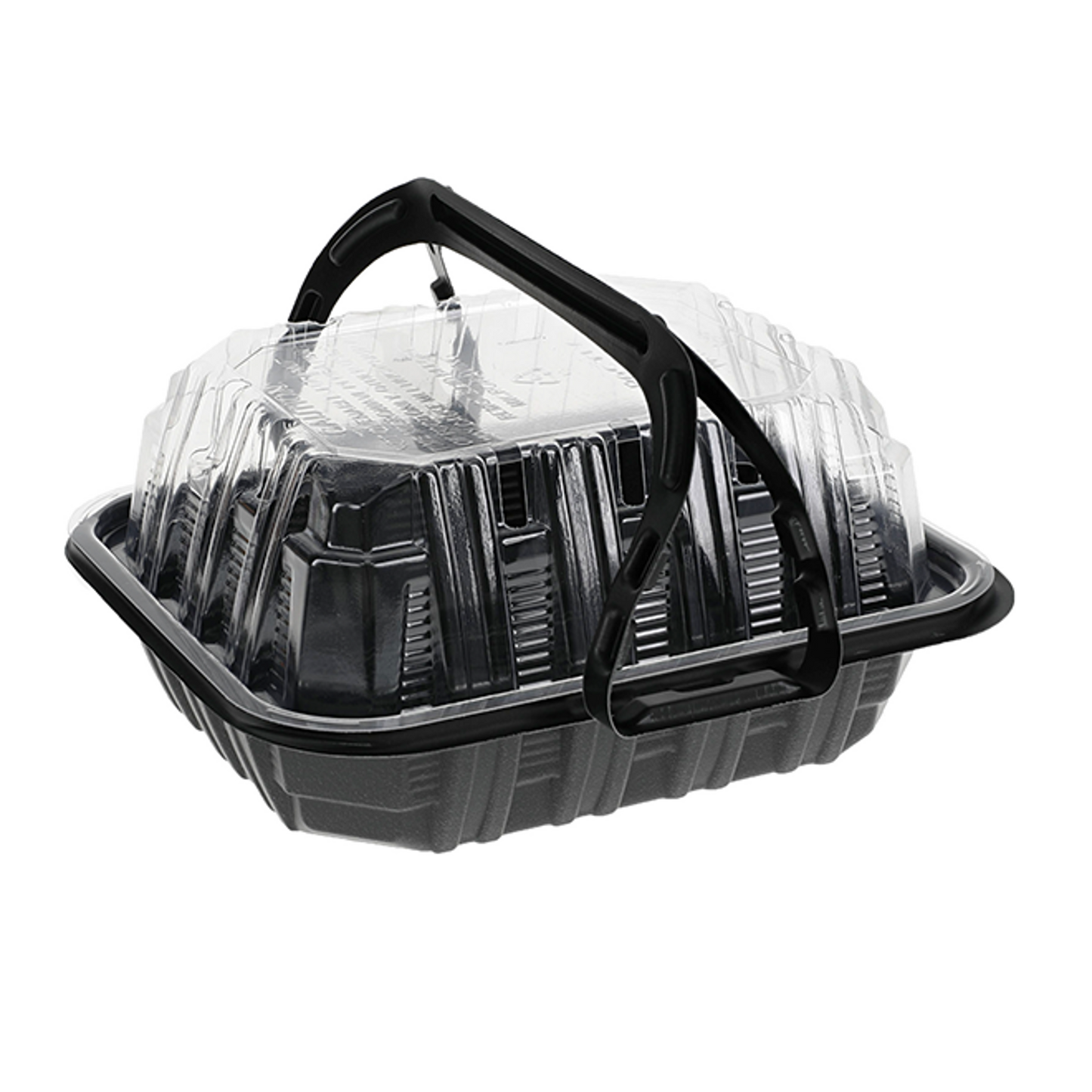 7.6 x 6.6 x 3.3" 2-PC CHICKEN BARN W/ HANDLE MFPP AND CLEAR LID #0CNC3002000W @200