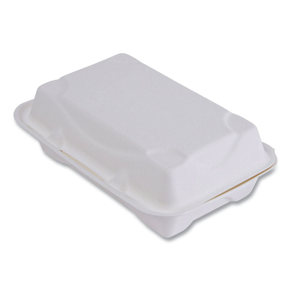 BAGASSE CLAMSHELL CONTAINERS  9 x 6 x 3 @ 250