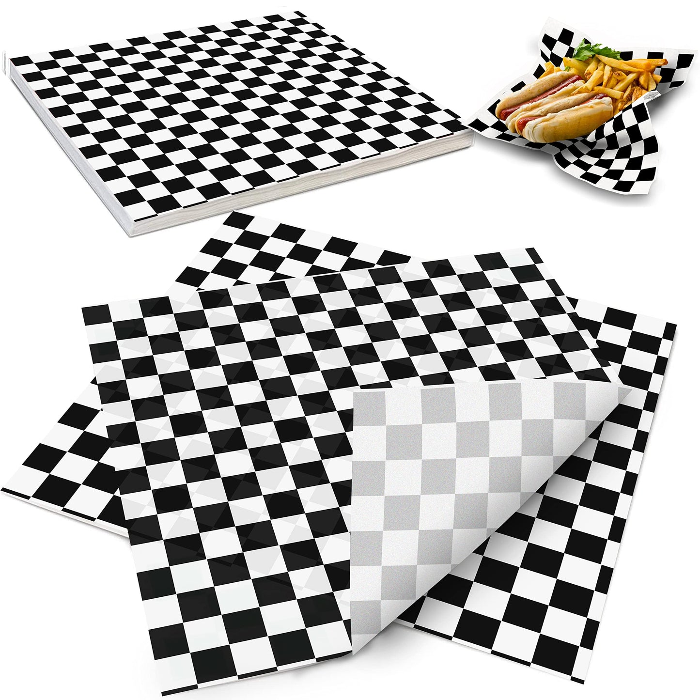 BASKET LINER #571273  12" x 12"  BLACK  CHECK @ 2M