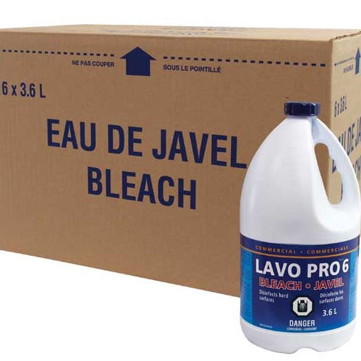BLEACH - LAVO-6  LIQUID  6%  @ 6x3.6L