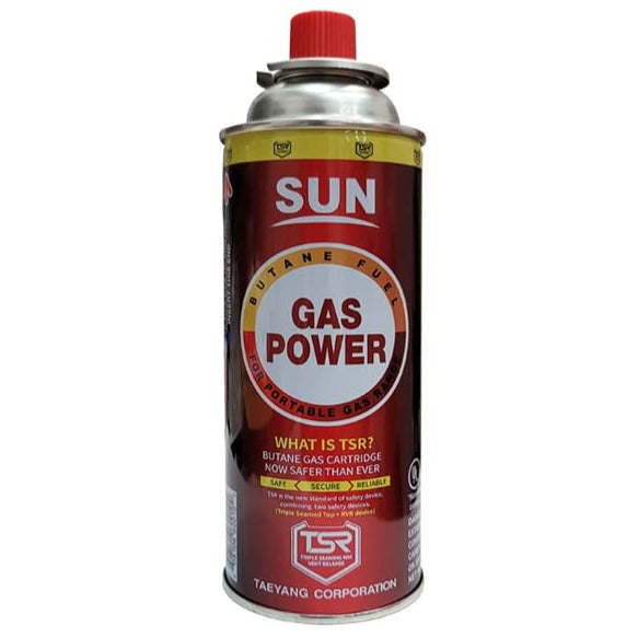 BUTANE GAS FUEL  SUN FIRE 220g CARTRIDGE @ 28