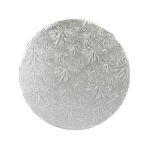 CAKE BOARD FOLDUNDER  9"  ROUND  1/4"  "WHITE" @ 24