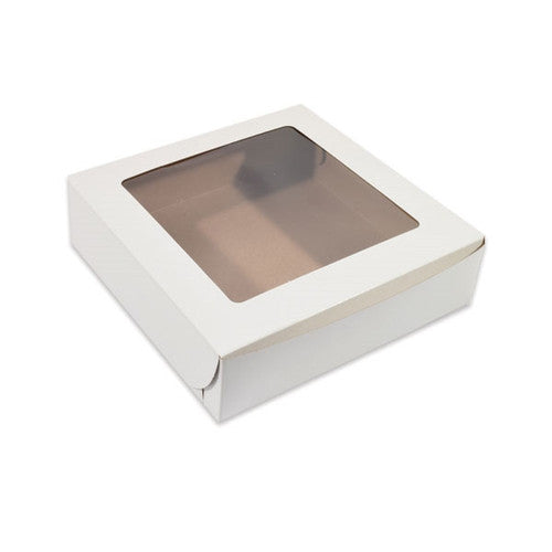 CAKE BOX  10 x 10 x 2.5  (CELLO WINDOW) @ 200