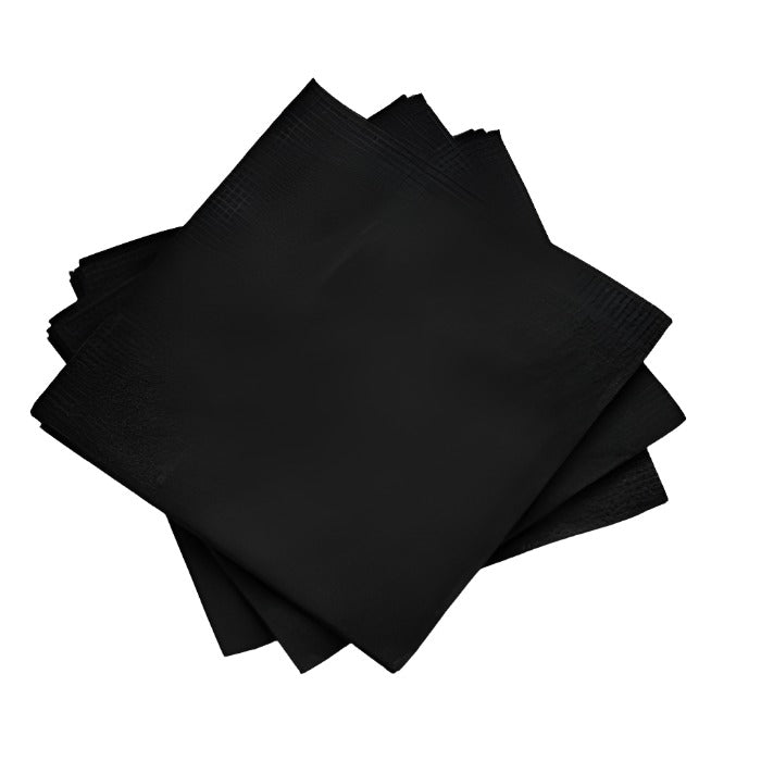 COCKTAIL NAPKIN  #501-116  2-PLY  "BLACK" @ 5x200