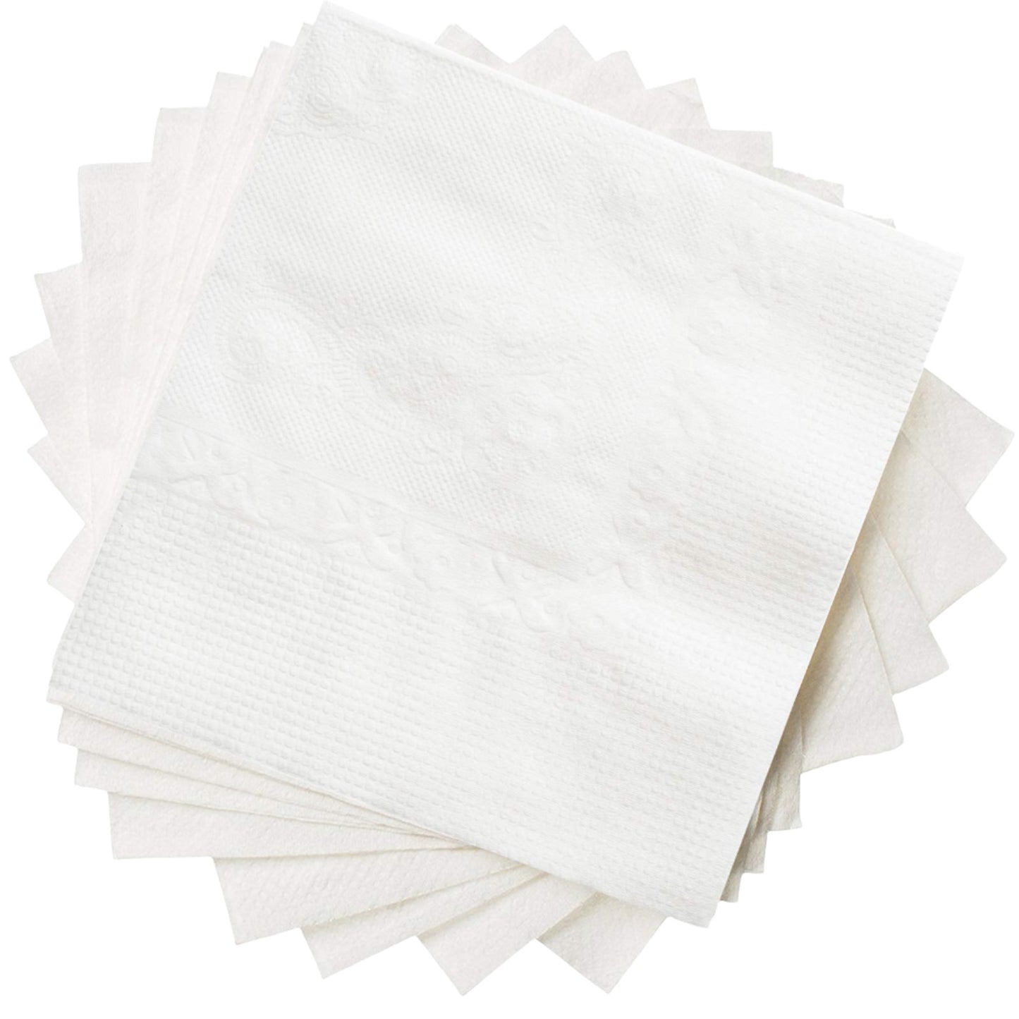 COCKTAIL NAPKIN #07301 2-PLY WHITE @ 12x300