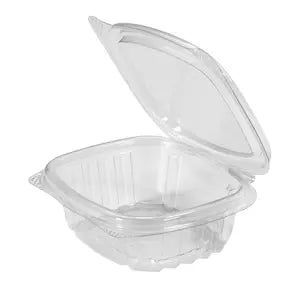 HINGED PLASTIC CONTAINER  #AD04  4 OZ @ 400
