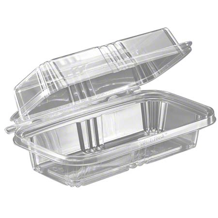 HINGED PLASTIC CONTAINER #TS202  RECTANGULAR @ 150