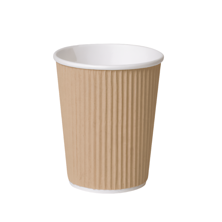 HOT DRINK CUP PIR-8N 8 OZ RIPPLE "BROWN" @500