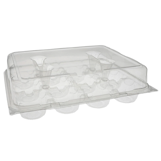 MUFFIN CONTAINER  #095131  HINGED  12-CAVITY @ 76