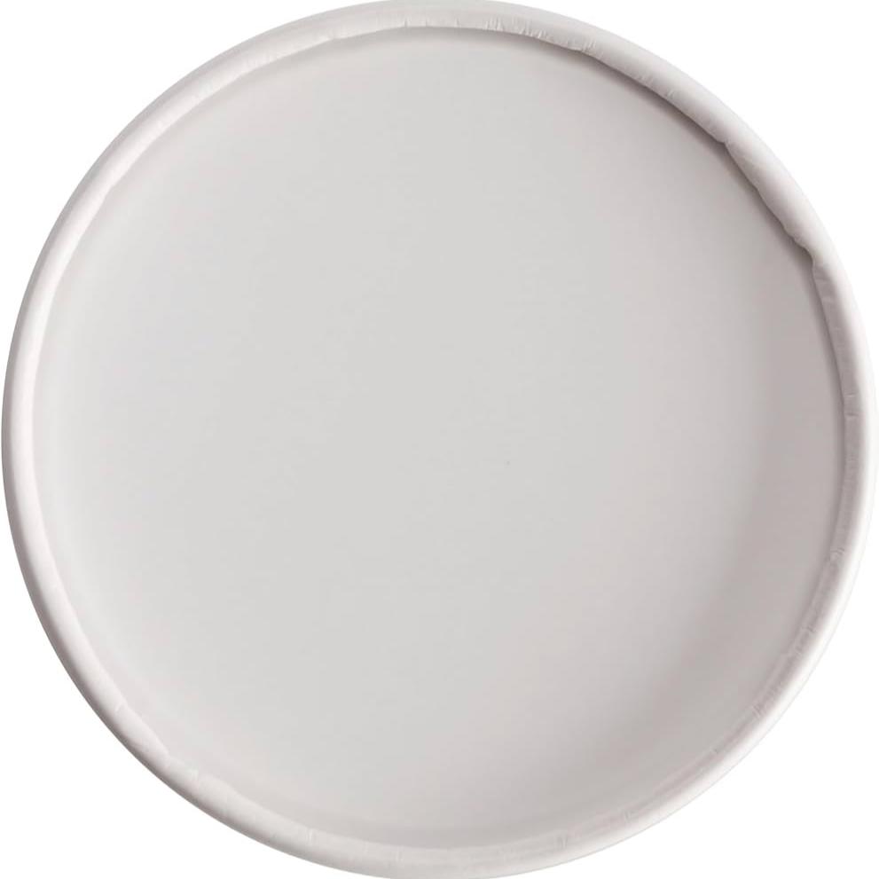 PAPER LID  #CA16A  16 OZ  WHITE  NON-VENTED @ 500