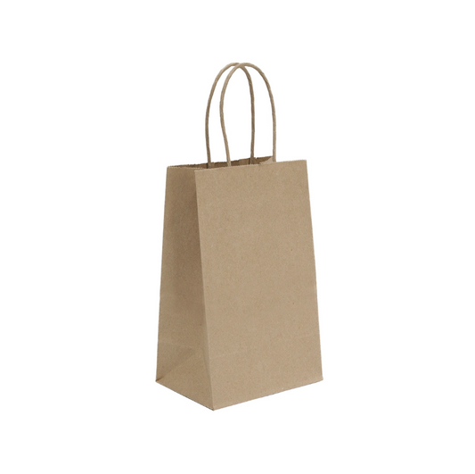 PAPER SHOPPER #87093 "GEM"  5.25x3.25x8.375  KRAFT @ 250