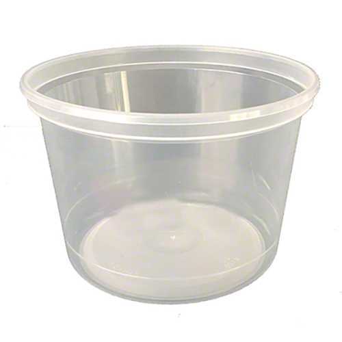 PLASTIC CONTAINER #204S  (9016)  16 OZ  CLEAR @ 500