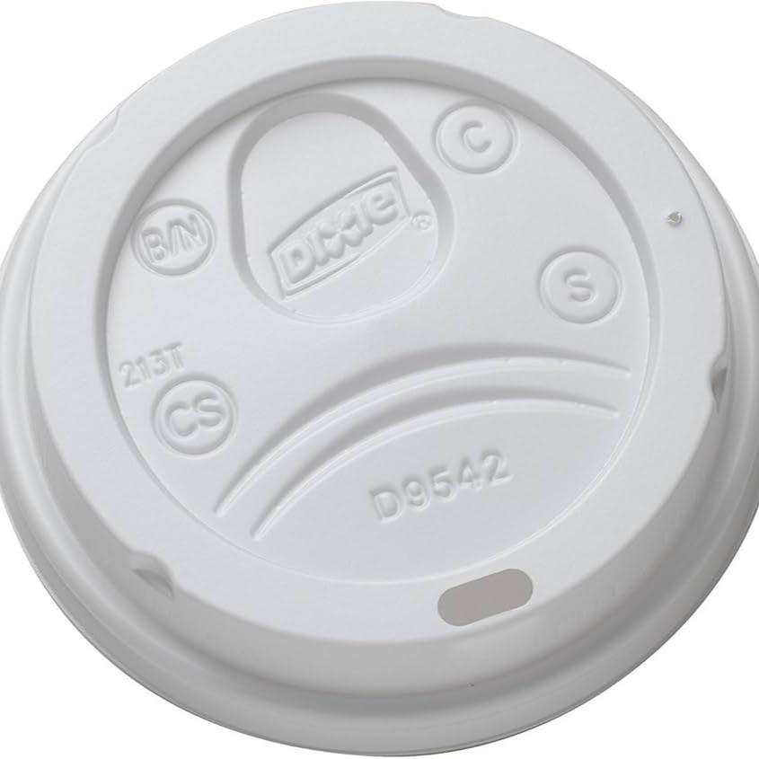 PLASTIC DOME LID  #DL9542  DIXIE WHITE @ 1M