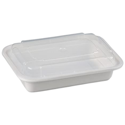 PLASTIC RECTANGULAR CONTAINER    16 OZ @ 150