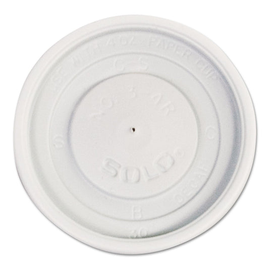 PLASTIC VENTED LID  #VL34R-0007  WHITE @ 1M