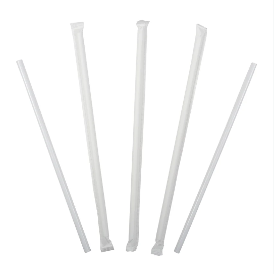 STRAWS  #VBCLS03W  8"  MILKSHAKE  WRAPPED @ 9x250