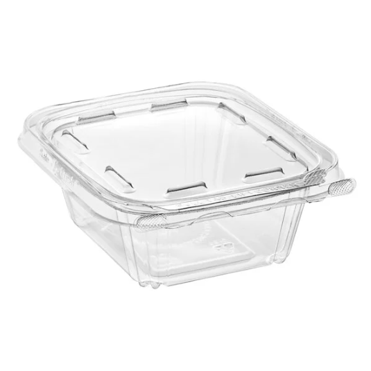 HINGED PLASTIC CONTAINER #TS-12  12 OZ  SAFE-T-FRESH @ 240