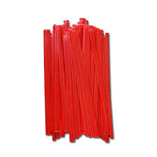 TWIST TIES  1/4 x 4"  "RED"  @ 2M