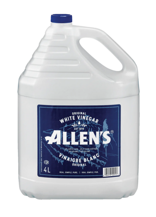 VINEGAR  PURE  WHITE  (ALLEN'S)  (5%) @ 4x5L