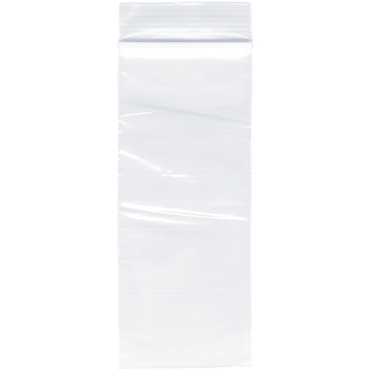 ZIP-LOK BAG  2 x 8  2MIL  PLAIN @ 1M
